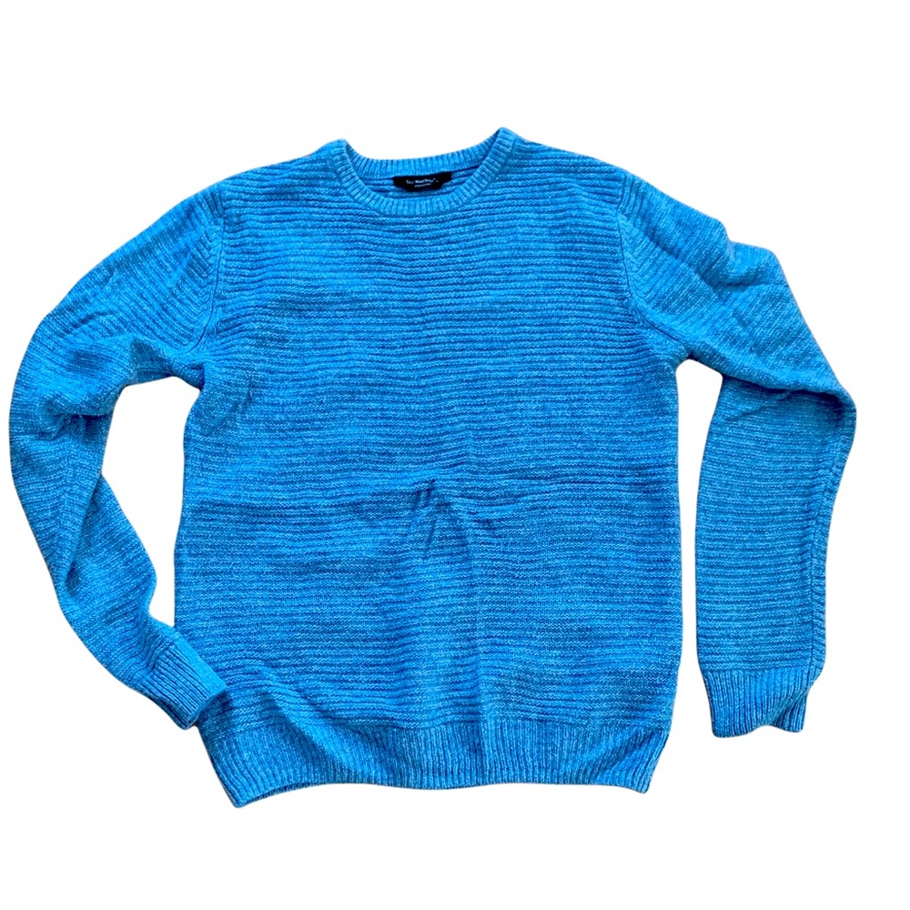 - Blue crewneck sweater